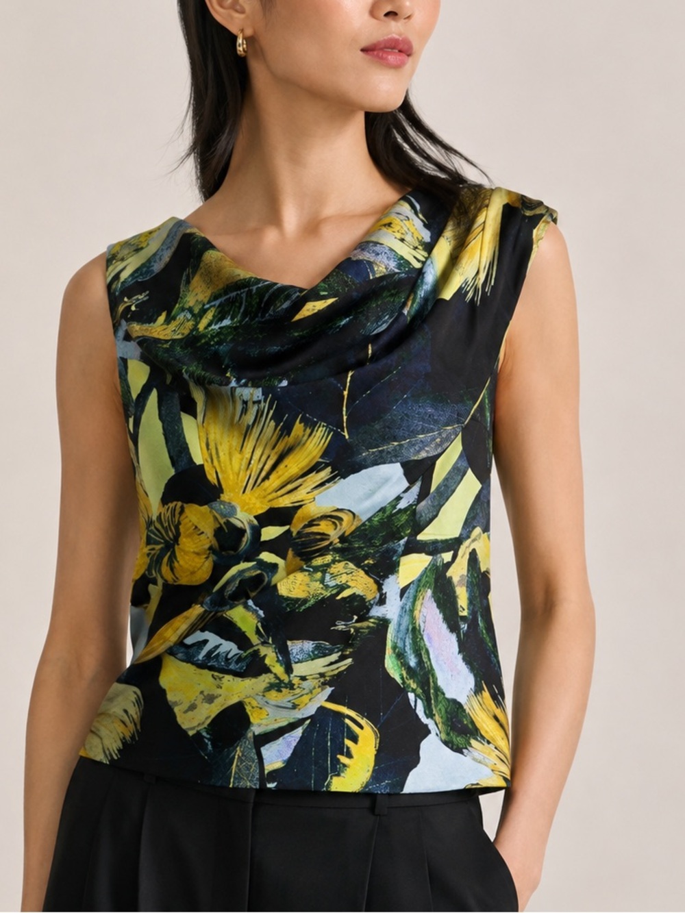 ERDEM Bonnie Silk Sleeveless Top Sz. 6